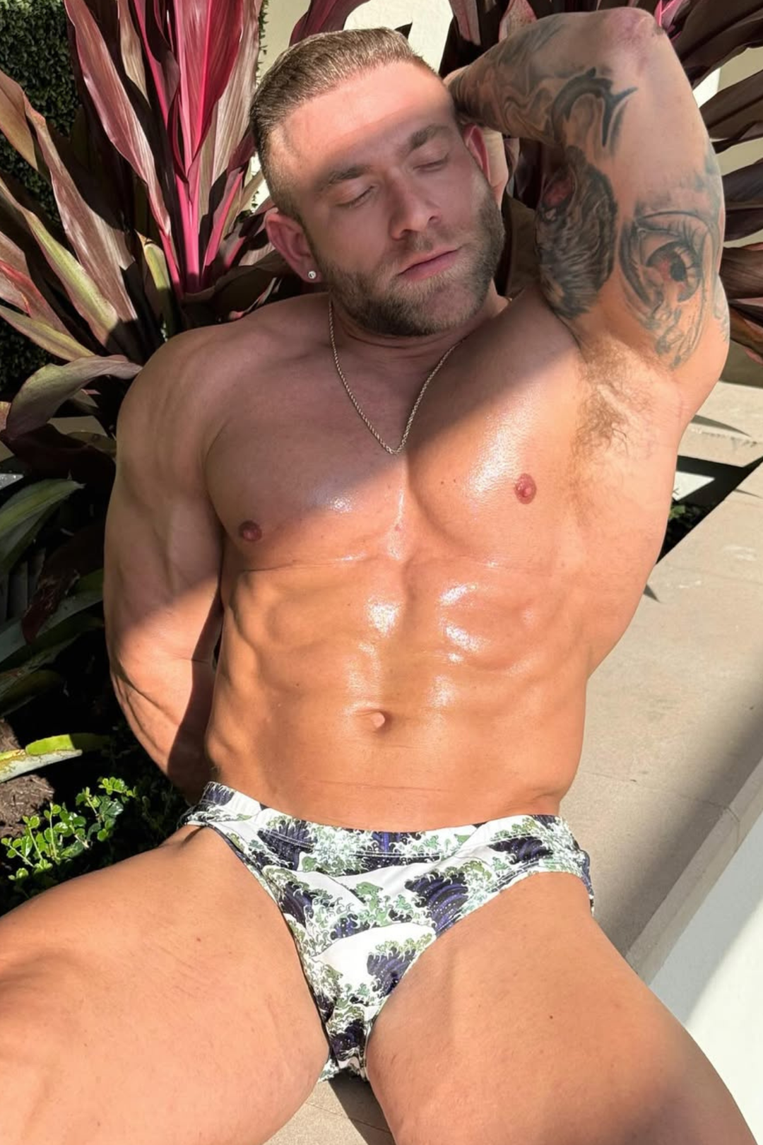 Wet-N-Wild Swim Briefs - Crashing Waves