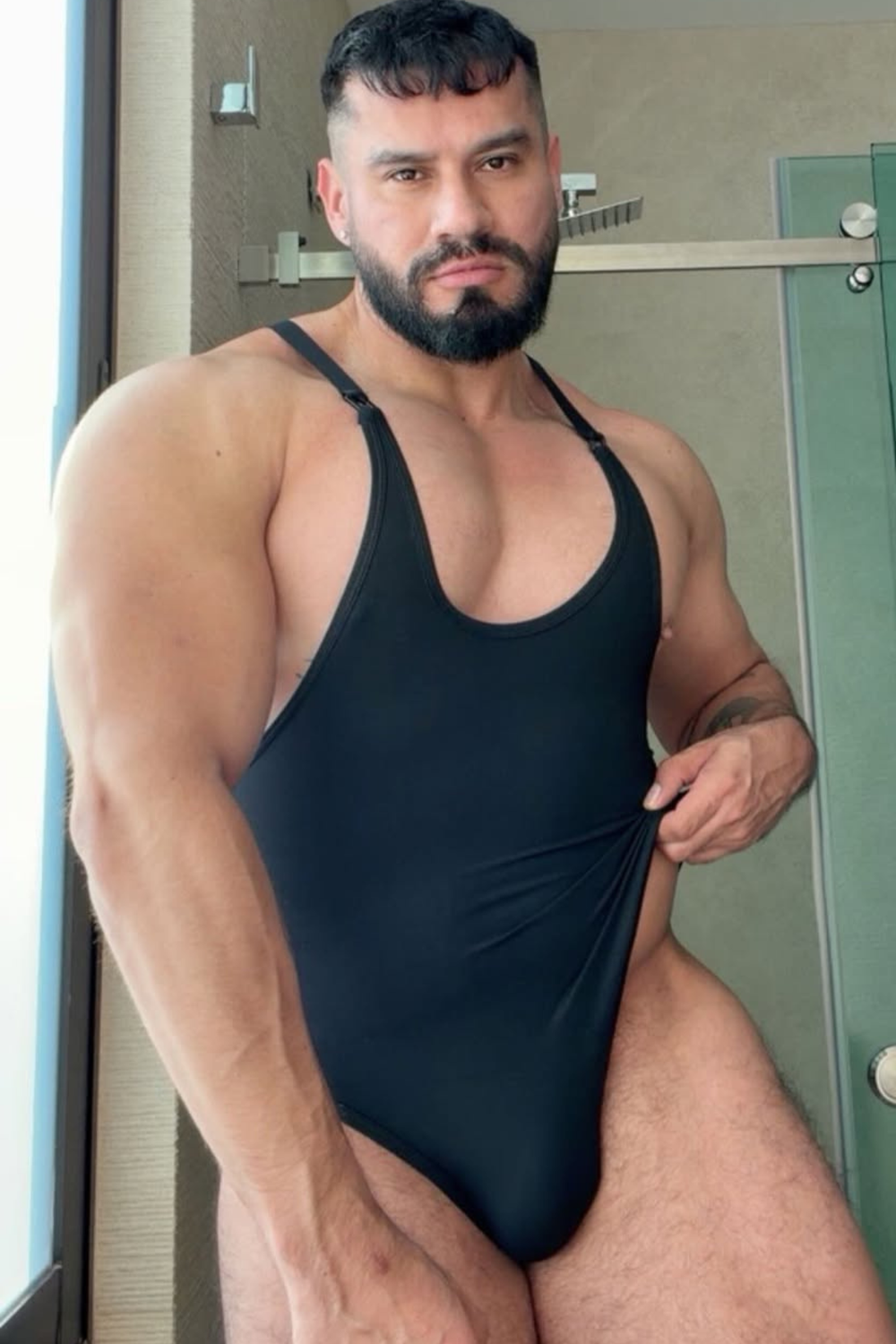 Wrestle Me Bodysuit - Midnight