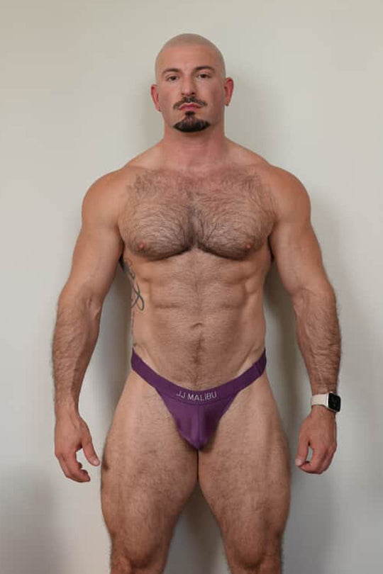Deep Back V Jockstrap - Plum Purple
