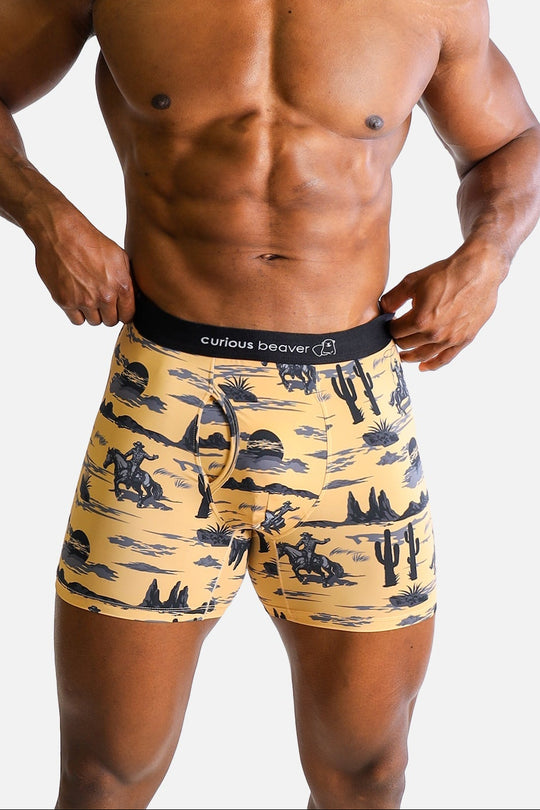 Men's Boxer Briefs - Wild West