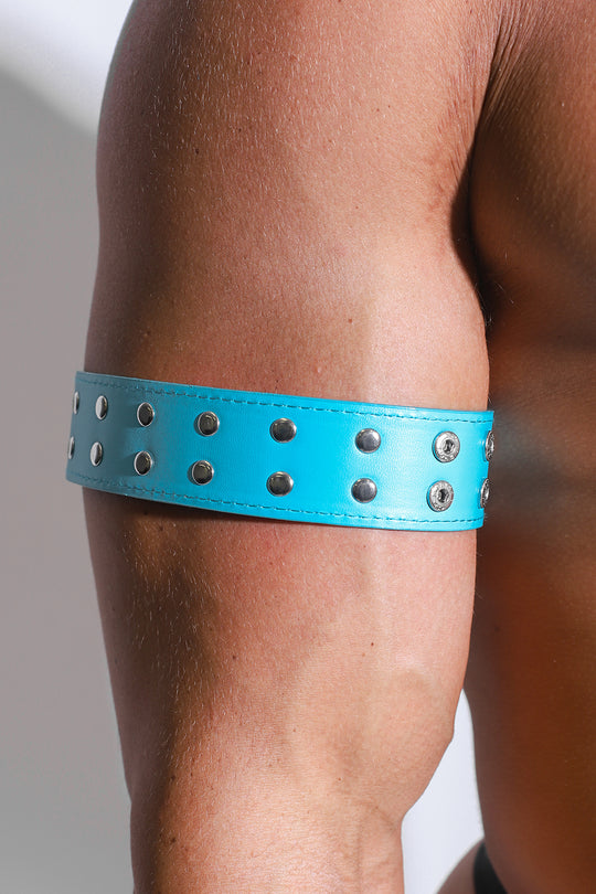 Studded Arm Bands - Aqua