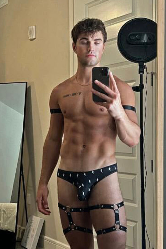 Vegan Leather Leg Harness