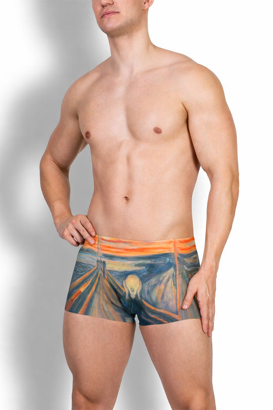 Come-Over Silky Seamless Boxer Briefs - Scream