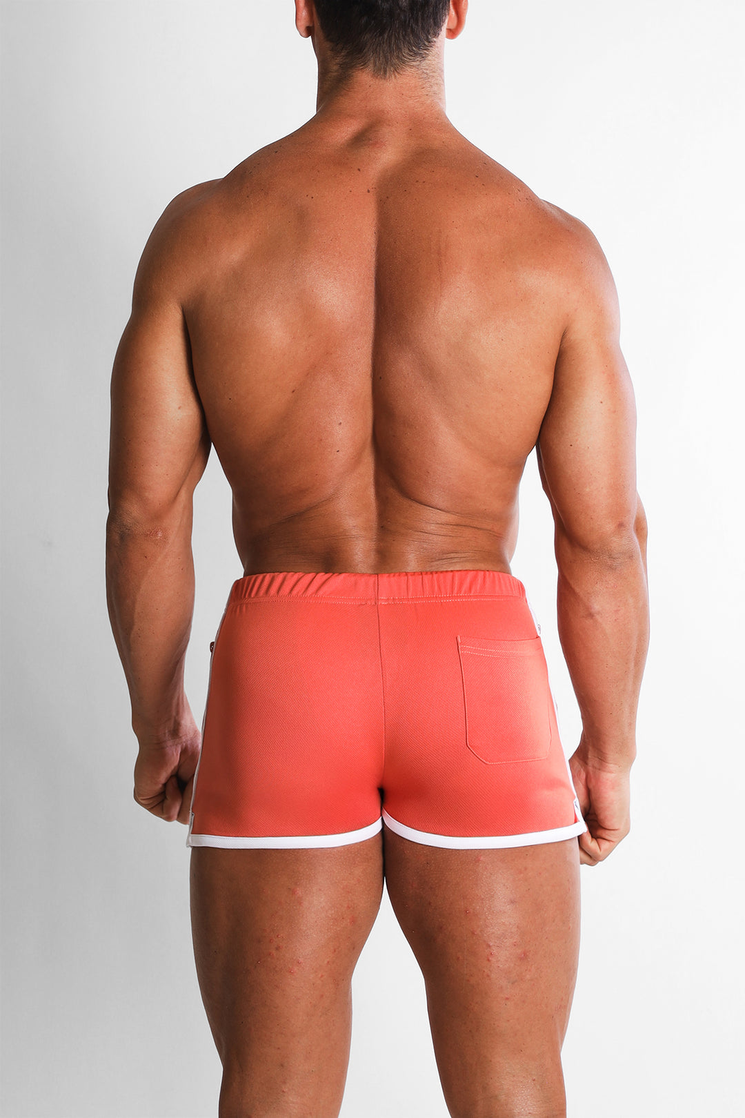 For-the-Night 4" Gym Short Shorts with Drawstring - Tangerine