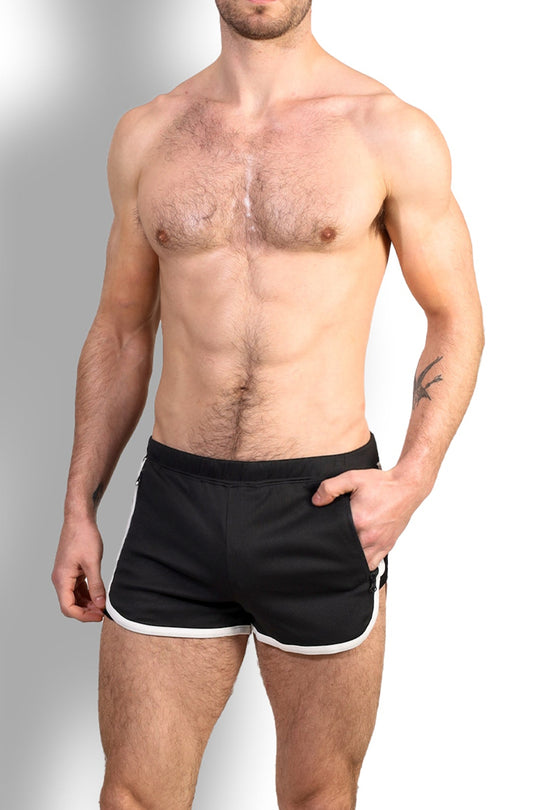 Nightcall Elastic Waist 3" Short Shorts - Midnight Black