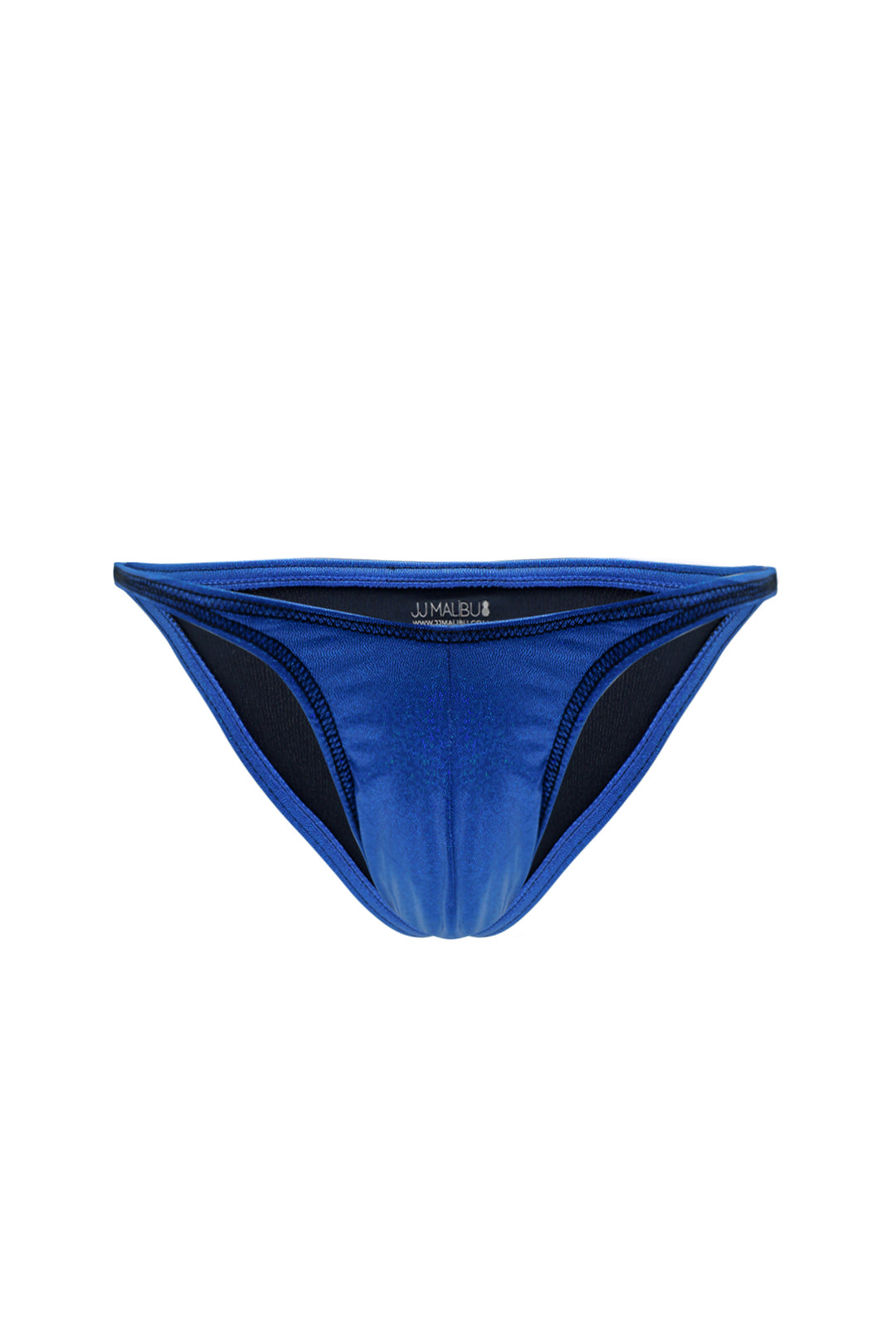 Luna Scrunch-Butt Thong - Metallic Blue