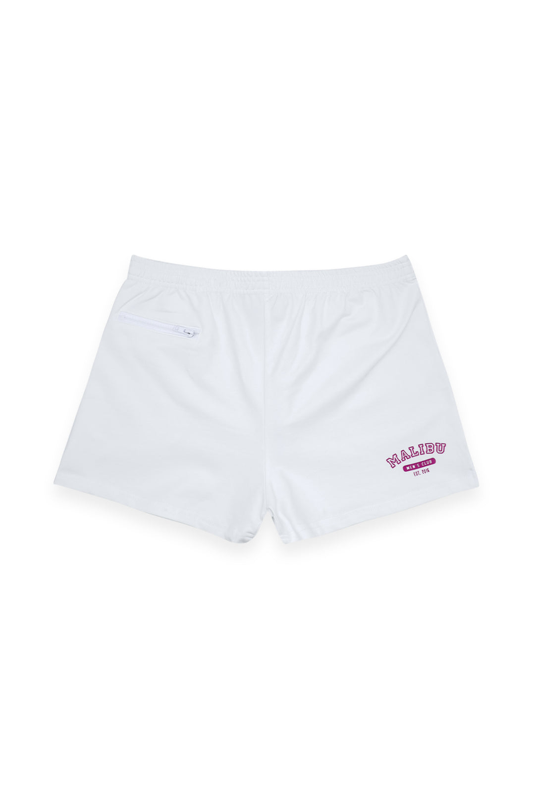 Peek-A-Boo Varsity 2" Short Shorts  -  Marshmallow
