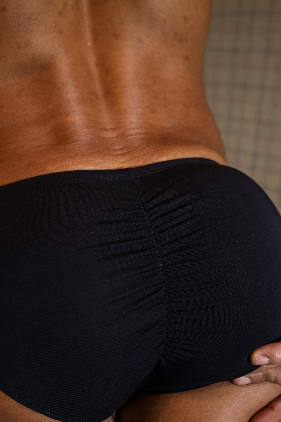 Premium Modal Scrunch-Back CHEEKY Brief - Black
