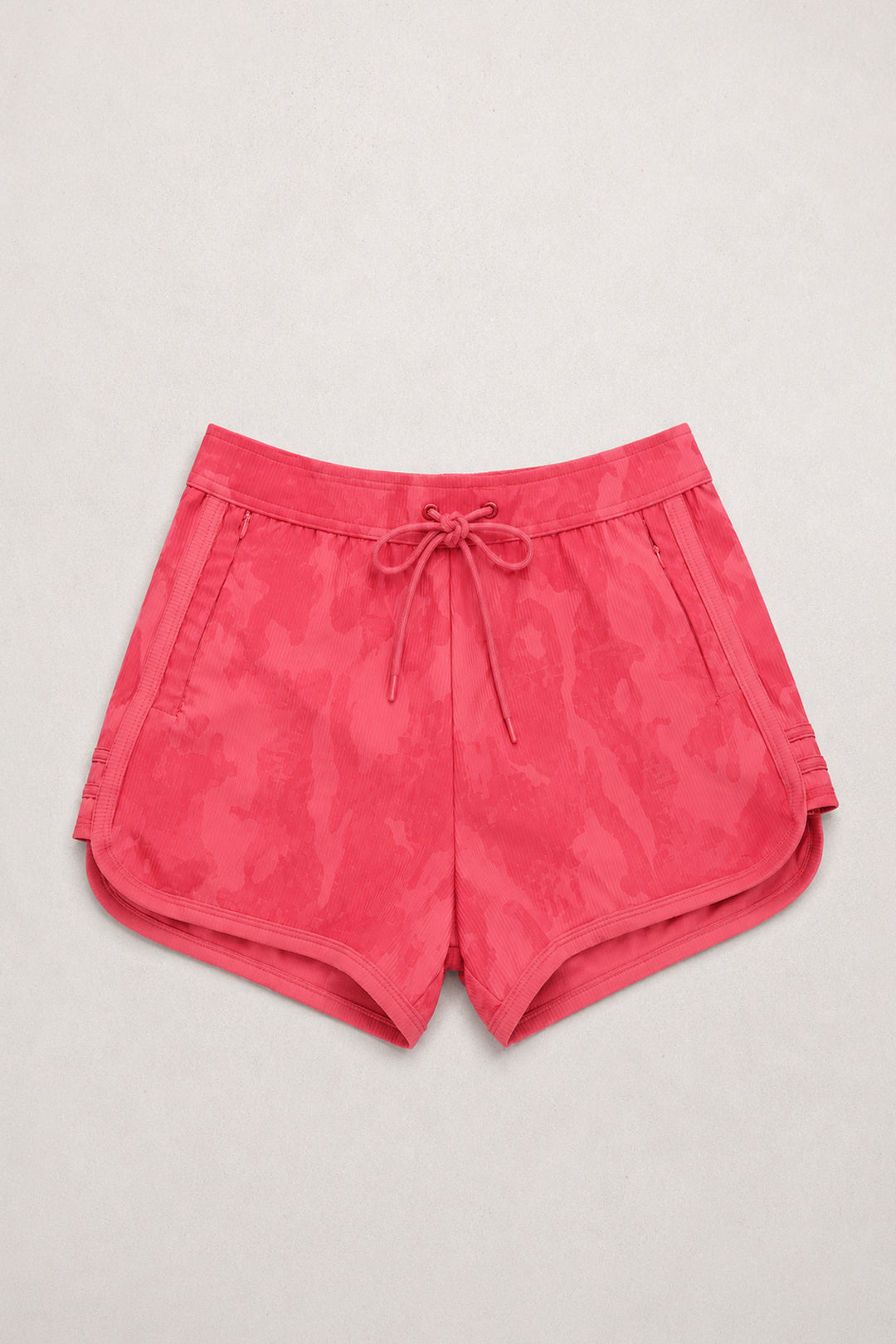City Fit Drawstring Short Shorts - Strawberry Red