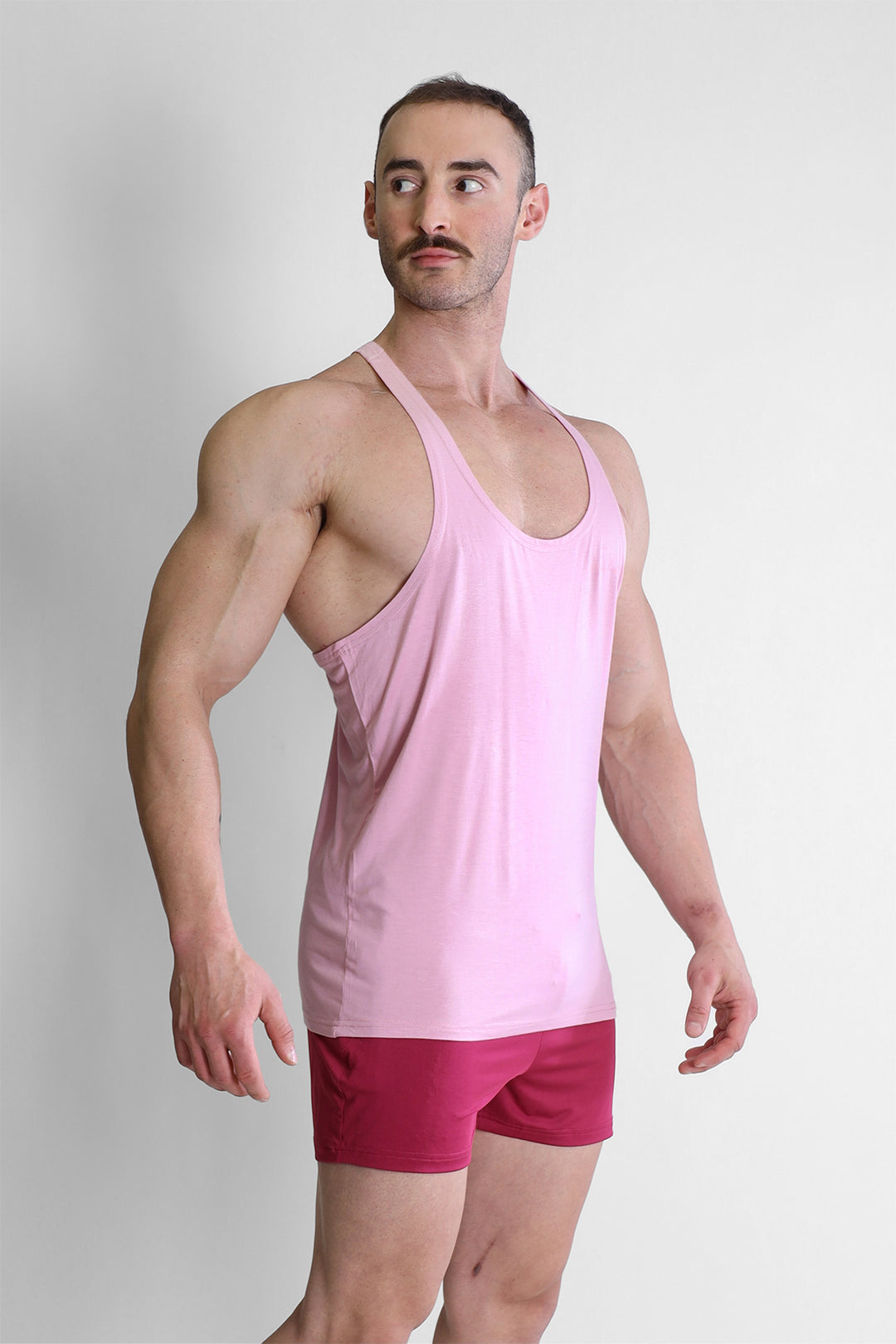 Gym Bae Classic Workout Stringer - Pink