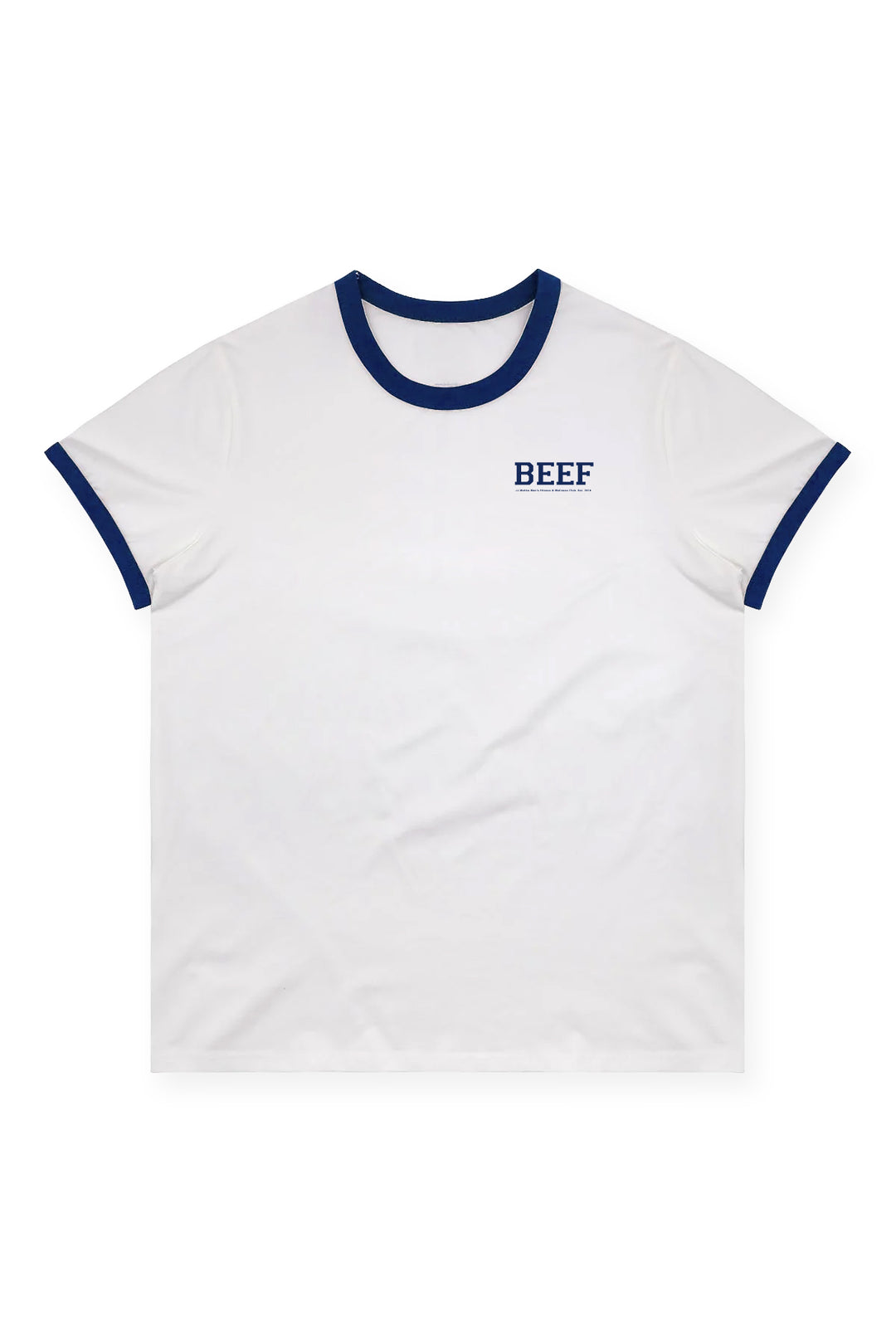 Field-Day Ringer Tee - White w/ Blue Trim