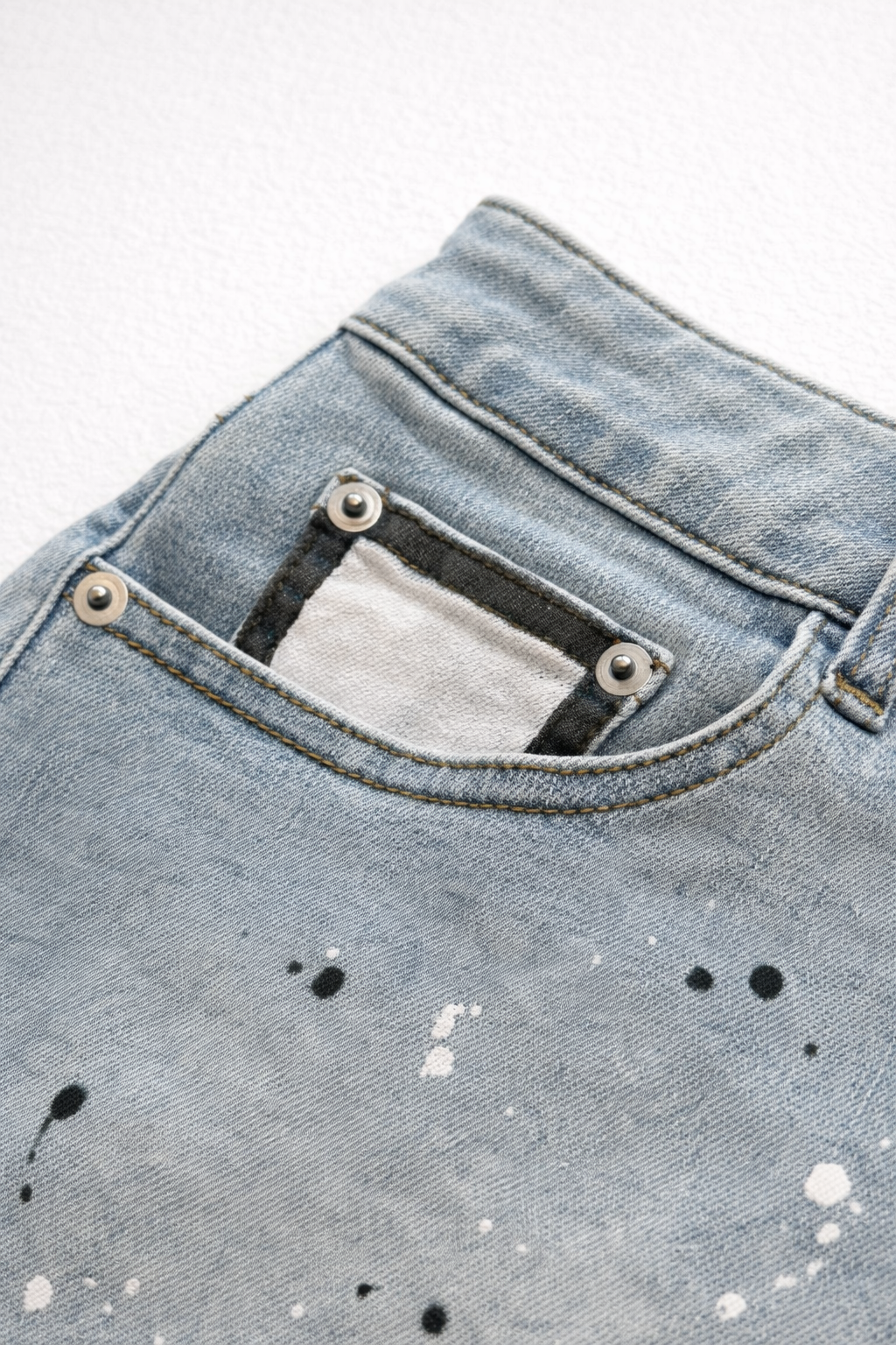 Studio Splash 1.5" Denim Short Shorts - Sky Blue