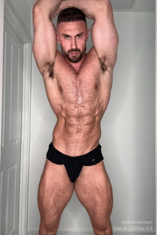 Ruffle-Trim Athletic Hybrid Swim Thong - Midnight Black