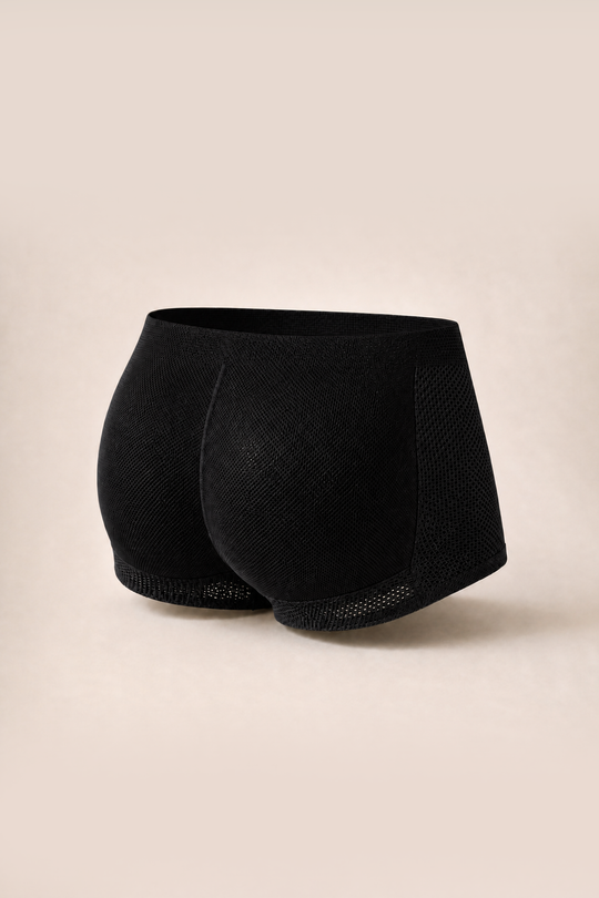 Quick Fix Padded Butt Lift Boxers - Black