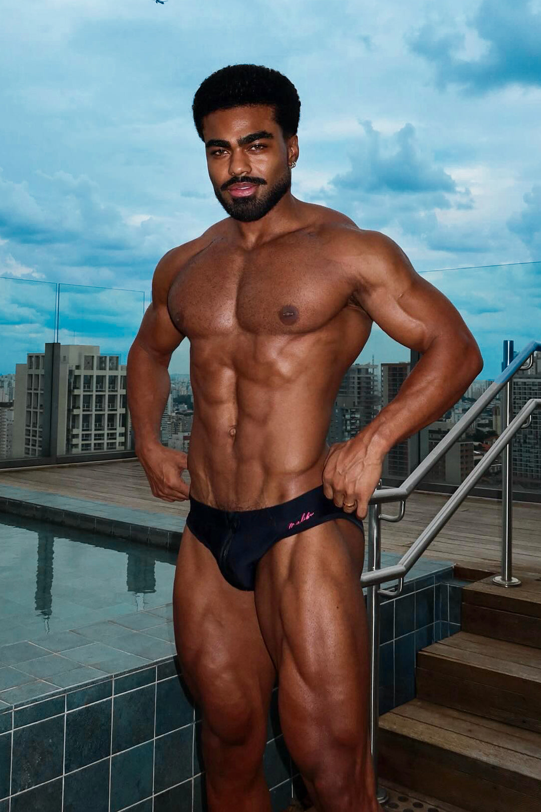 Unzip Me Swim Briefs - Black