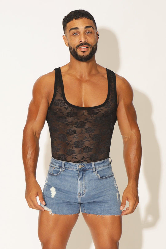 Kiss It Better Lace Bodysuit - Black - JJ Malibu 